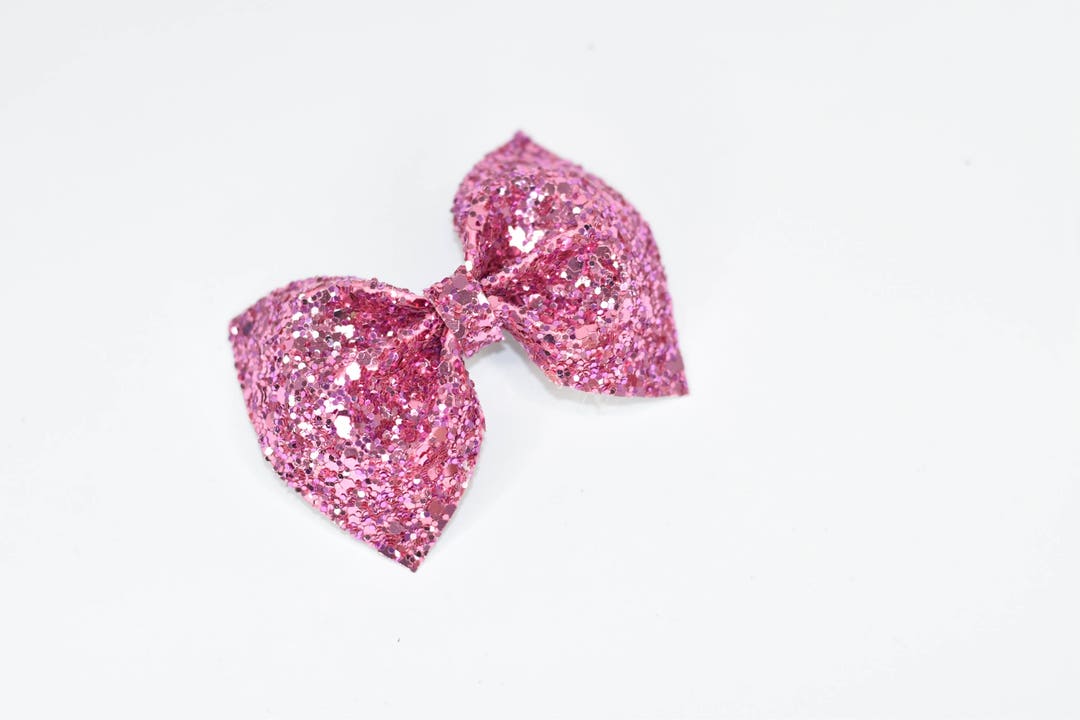 3. Pink Glitter Bow Manicure - wide 9