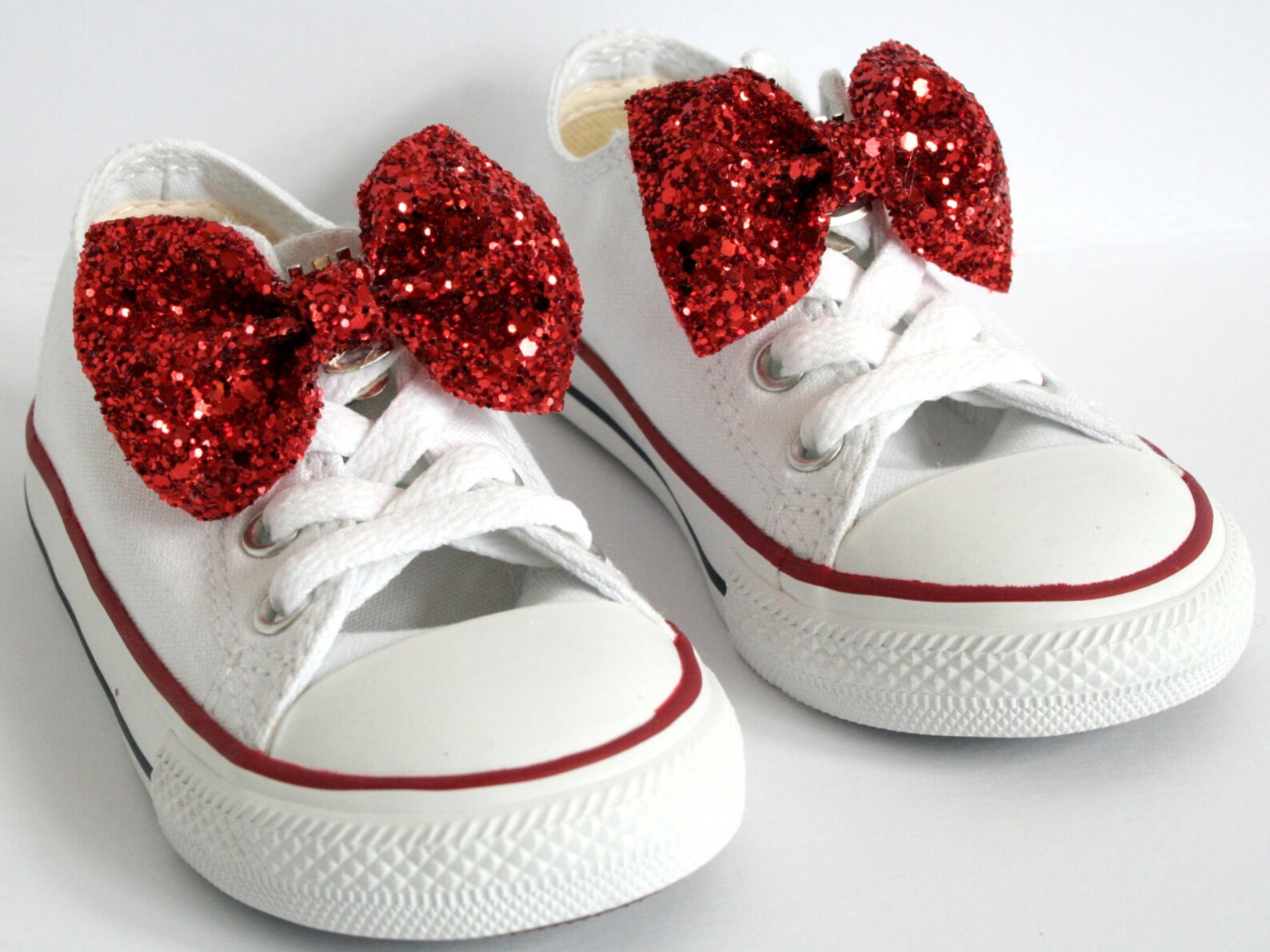 Girl Glitter Bow Shoe Clip Etsy
