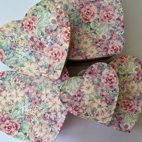 Floral Heart Box Etsy