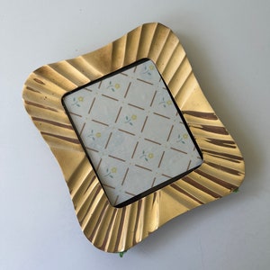Fantastic Brass Picture Frame Nice Quality/Vintage Brass Frame Unusual Statement - A