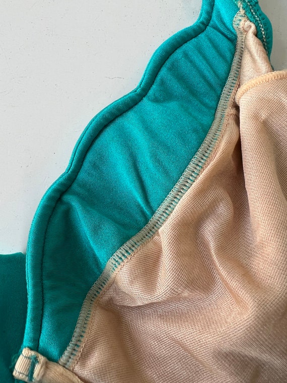 Vintage NOS 1995 Teal Wonderbra Bikini 38C/Vintag… - image 3