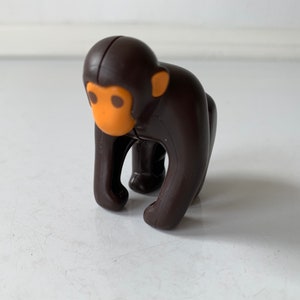 2 Inch Hard Plastic Toy Monkey/Vintage Toy Monkey/Plastic Monkey