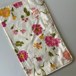 Vintage Bright and Cheerful Pillow Cover for Throw Pillow/Vintage Floral Throw Pillow - E
