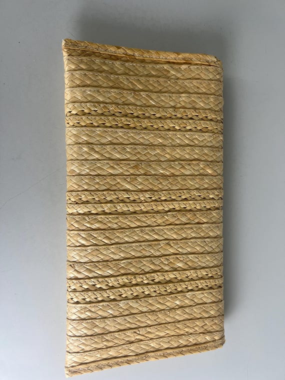 11 Inch Envelope Straw Boho Cluth/Straw Handbag/B… - image 4