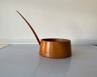 Royal Sealy Wooden MCM Bowl/Pot/Mid Century Modern Home Decor/Unusual Wood Piece