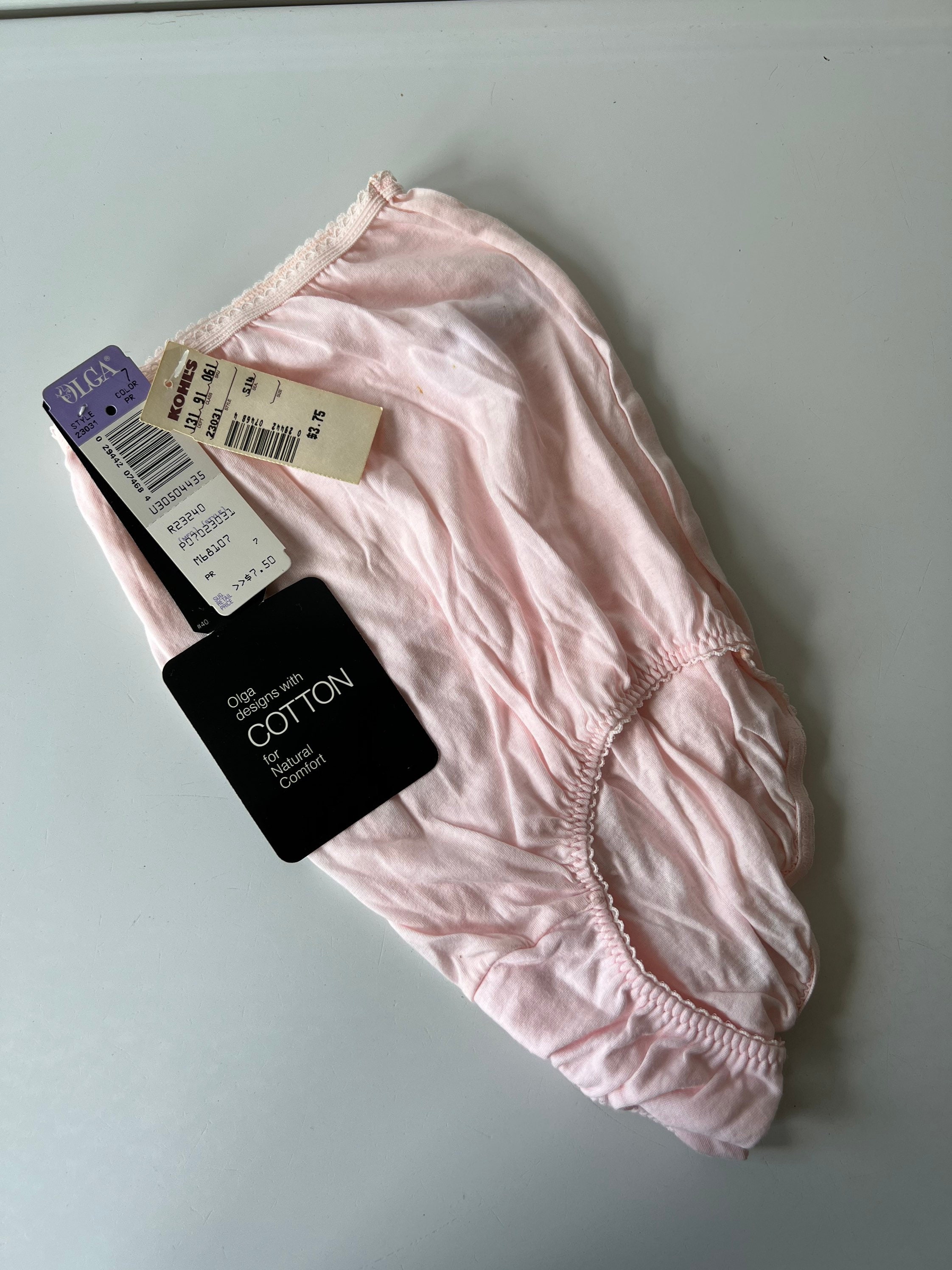 Baby Soft Pink Vintage Olga Panties Size 7/vintage NOS Olga
