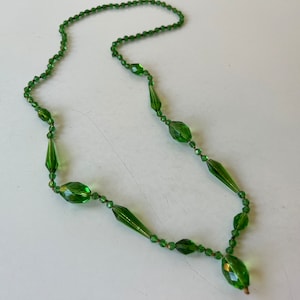 1920/30s Flapper Style Crystal 30 Inch Necklace