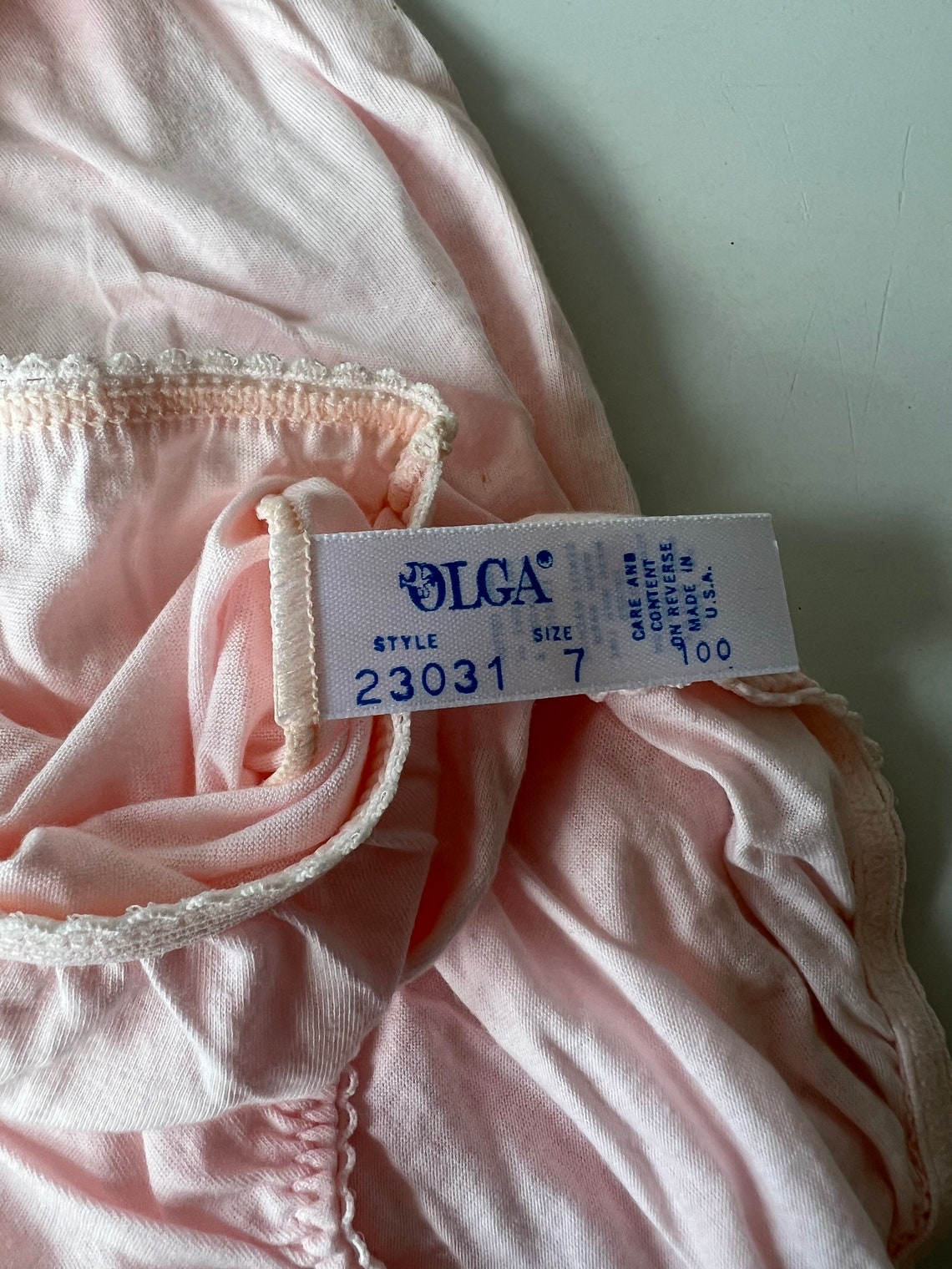 Baby Soft Pink Vintage Olga Panties Size 7/vintage NOS Olga Etsy