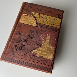 Peculiarities Of American Cities 1885 Glaizer/Anitque Book America Cities - BB