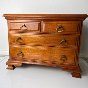 Vintage to Antique Salesman Sample Dresser 16 Inch/Gorgeous Extremely Well Made Small Dresser or Jewelry Box