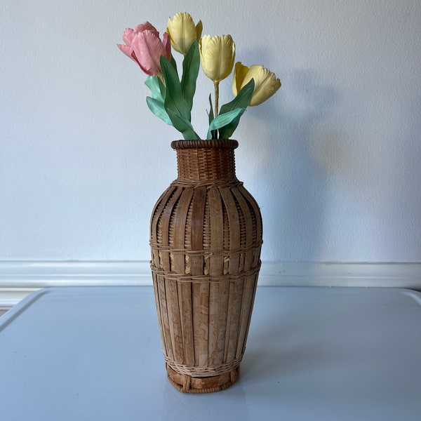 Basket Vase Etsy