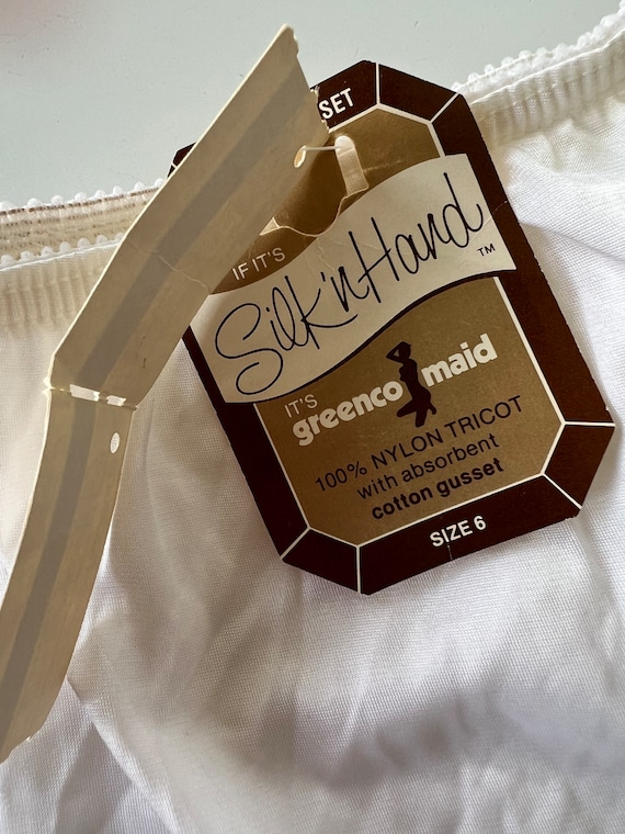 Silk N Hand Greenco Maid Nylon Tricot Size 6 Vint… - image 5