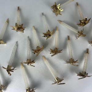 Vintage Glass Glitter Christmas Tree Clip Ornament Set/Vintage Glass Tree Candles - Christmas 1