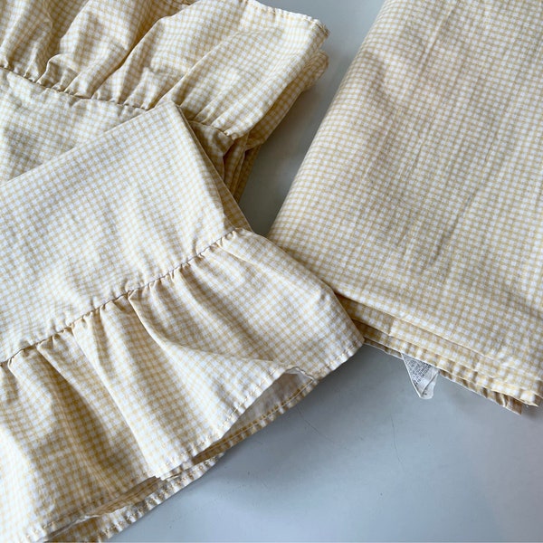 Yellow Gingham Lounge Set