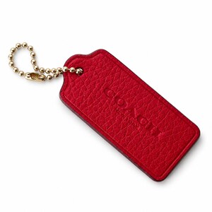 小物 COACH Jewelry Hang Tag Silver red 1320 Pink Coach Hang Tag - Etsy