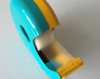 Amazing Vintage Plasric Tape Dispenser 90s Cute Fun Retro/Plastic Tape Dispenser