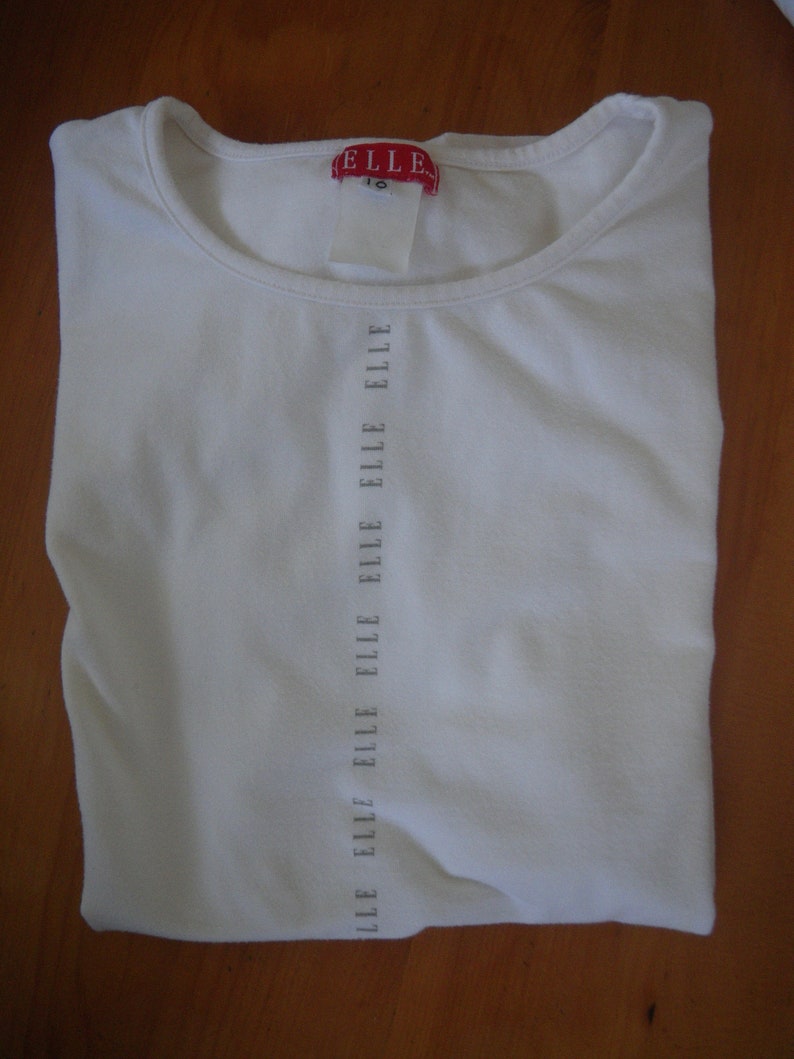Girls or Ladies White ELLE Top