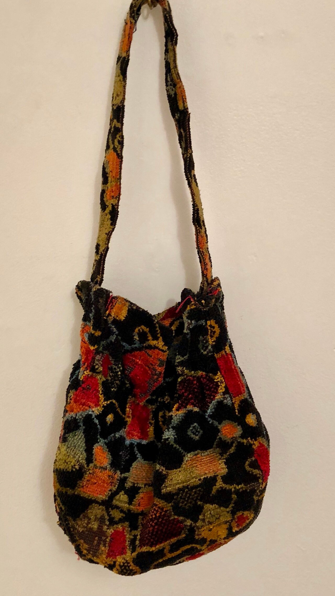 vintage velvet bag antique Etsy