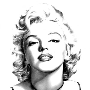Reispapier für Decoupage Scrapbook Handwerk Frau Marilyn Monroe Schwarz und Weiß 807