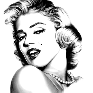 Carta di riso per album decoupage artigianale donna Marilyn Monroe bianco e nero 806