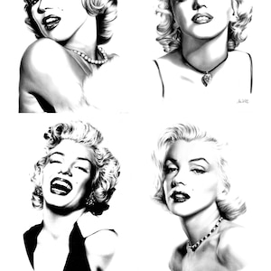 Carta di riso per decoupage scrapbook Craft 4 Marilyn Monroe Ritratto A4 foglio 545