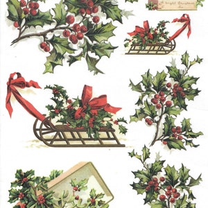 Carta di Riso per Decoupage Scrapbook Craft Decorazioni Natalizie Foglio A4 114