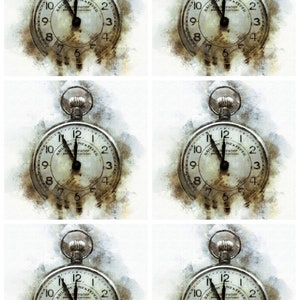 Rice Paper for Decoupage Scrapbook and Craft Vintage Watch 413*