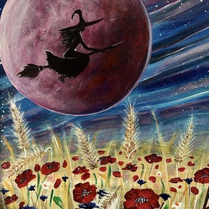 Papier de riz pour découpages Scrapbooking Halloween sorcière chat conte de fées 2620