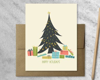 Boxed christmas card | Etsy