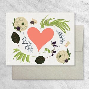 Anniversary Card, Valentines Day Card, Wedding Card, Engagement Card | Birthday Card | Friendship Card with Kraft Envelope
