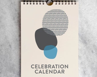 Abstract Art Perpetual Birthday Calendar | Celebration Reminder