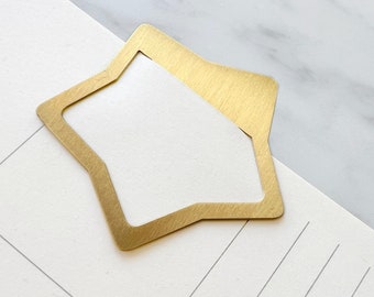 Star Brass Bookmark: Elegant Planner Page Marker
