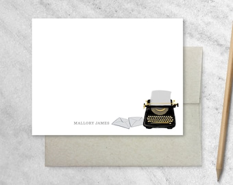 Custom Stationery | Personalized Note Cards | Custom Notecards | Personalized Notes, thank you notes, Flat Note Cards, illustrated cards