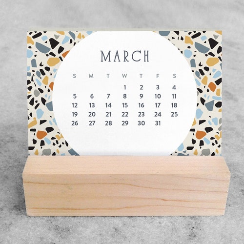 Wood Stand for Desk Calendar Etsy