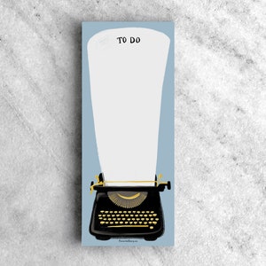 To Do List Notepad, Typewriter | Vintage Typewriter Memo Pad | Scratch Pad, desk pad