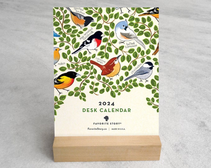 Birds Desk Calendar 2025 2025 Desk Calendar, Standard Size 2025
