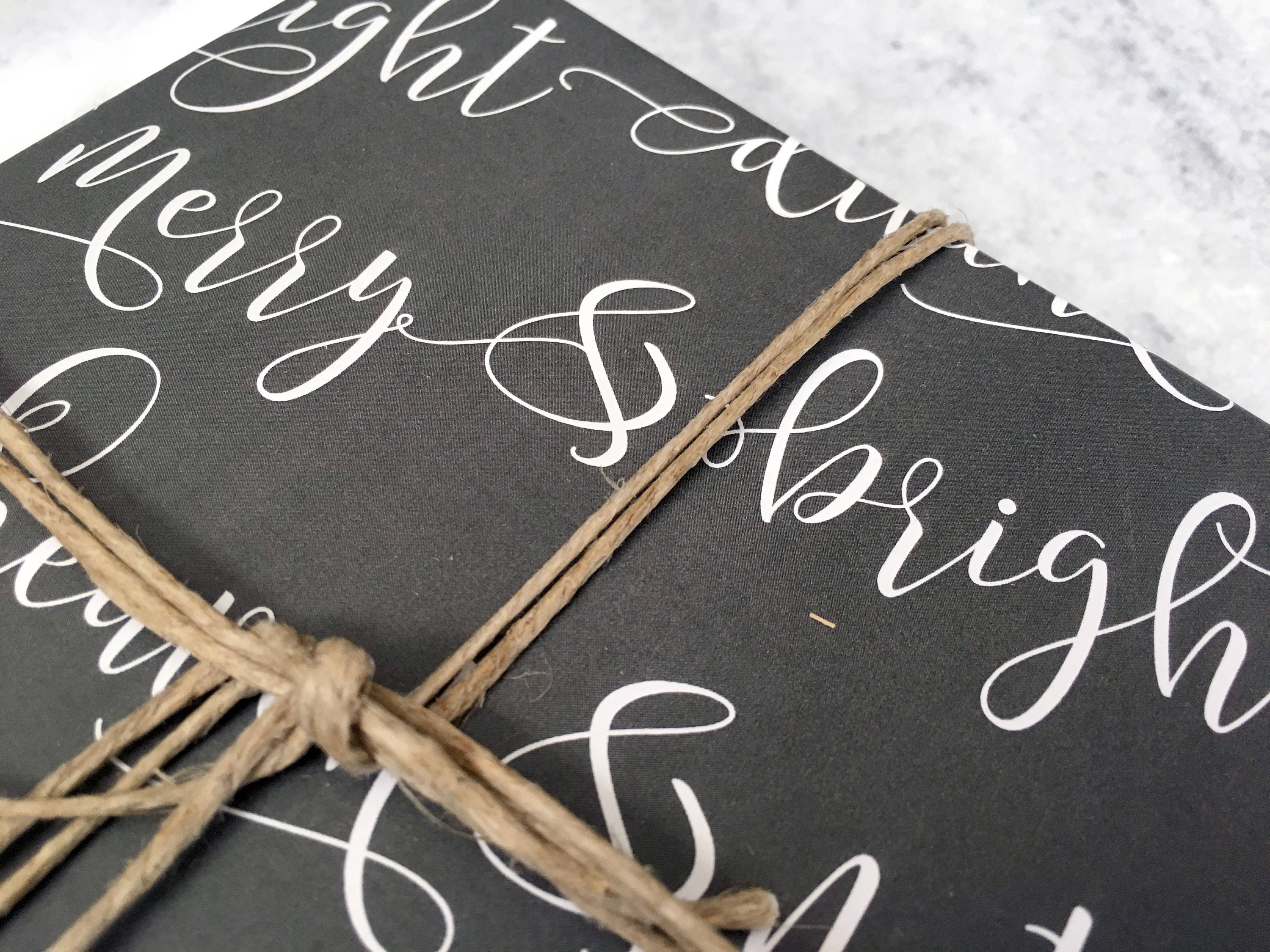 Handwritten Christmas Wrapping – Marina Makes