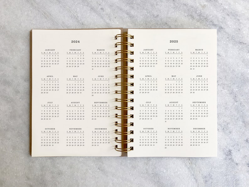 personalized 2024-2025 planner custom planner 2025 weekly planner hardcover planner personal organizer daily planner image 8