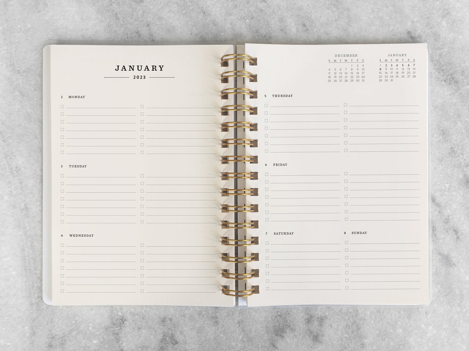 Personalized 2023 Planner Custom Planner 2023 Weekly Etsy