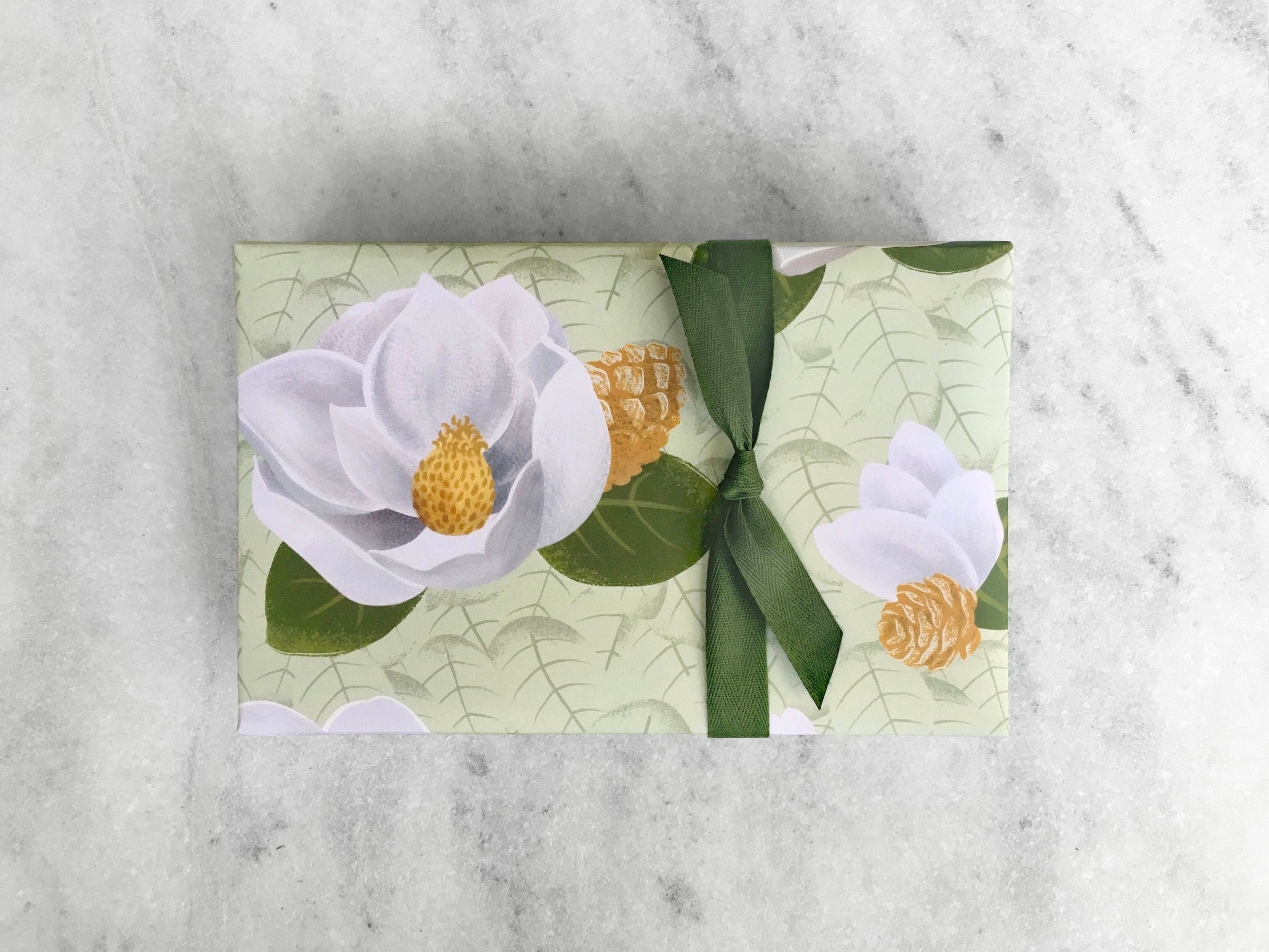 Santa Chimney Wrapping Paper Sheets - Magnolia