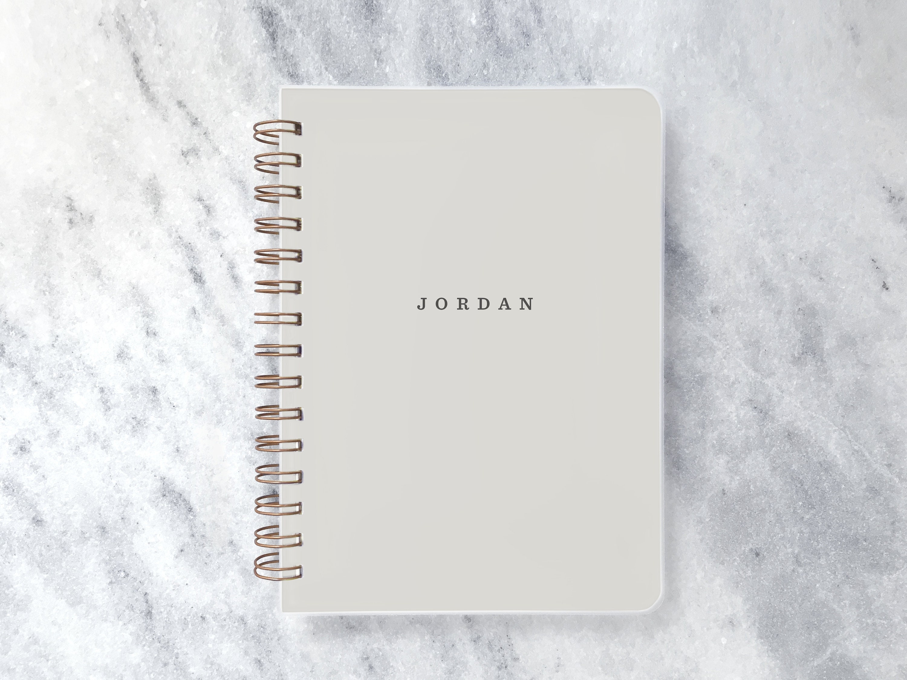 Custom Dot Grid Notebook: Personalized Spiral Journal