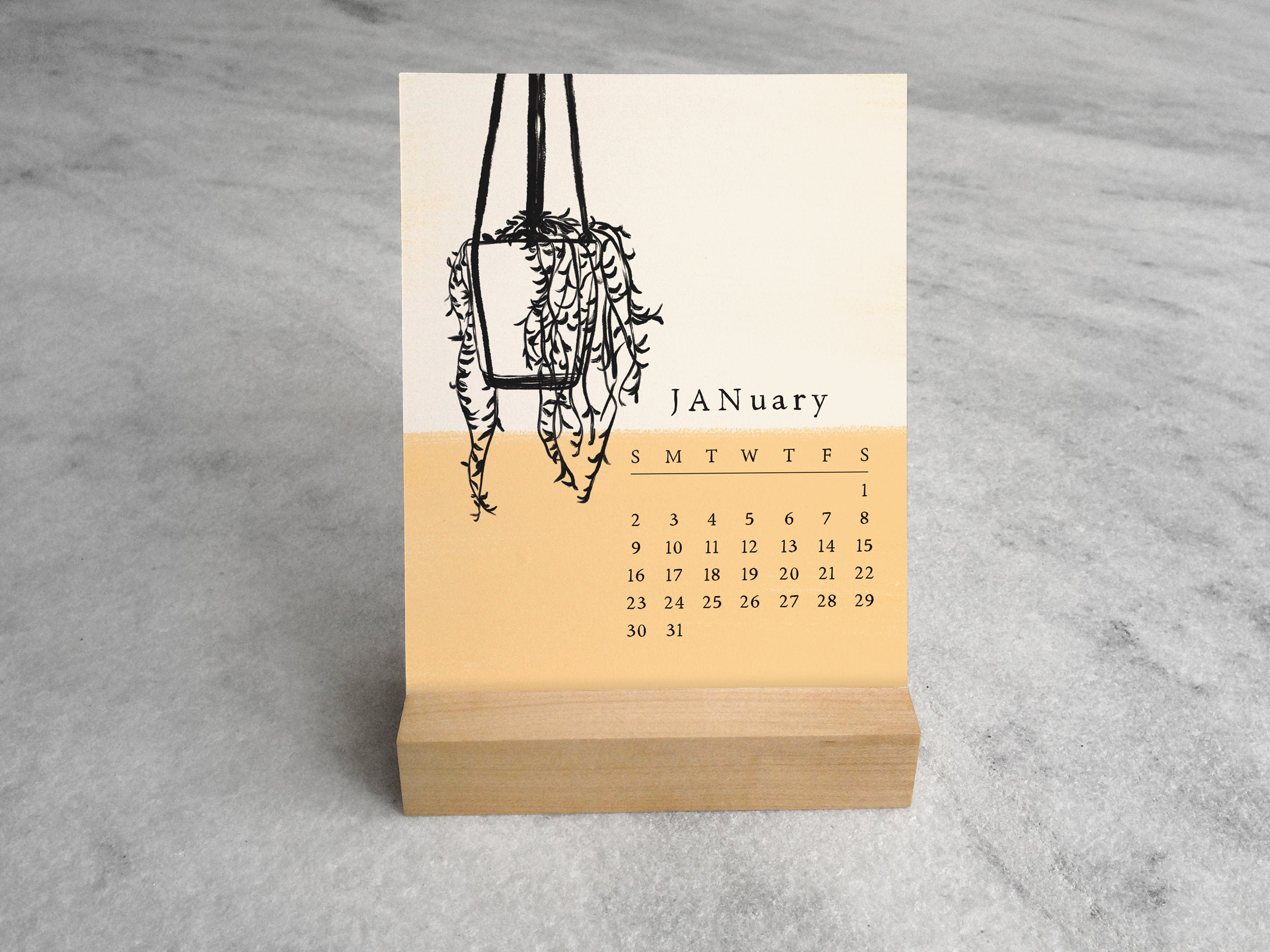 House Plants Desk Calendar 2022