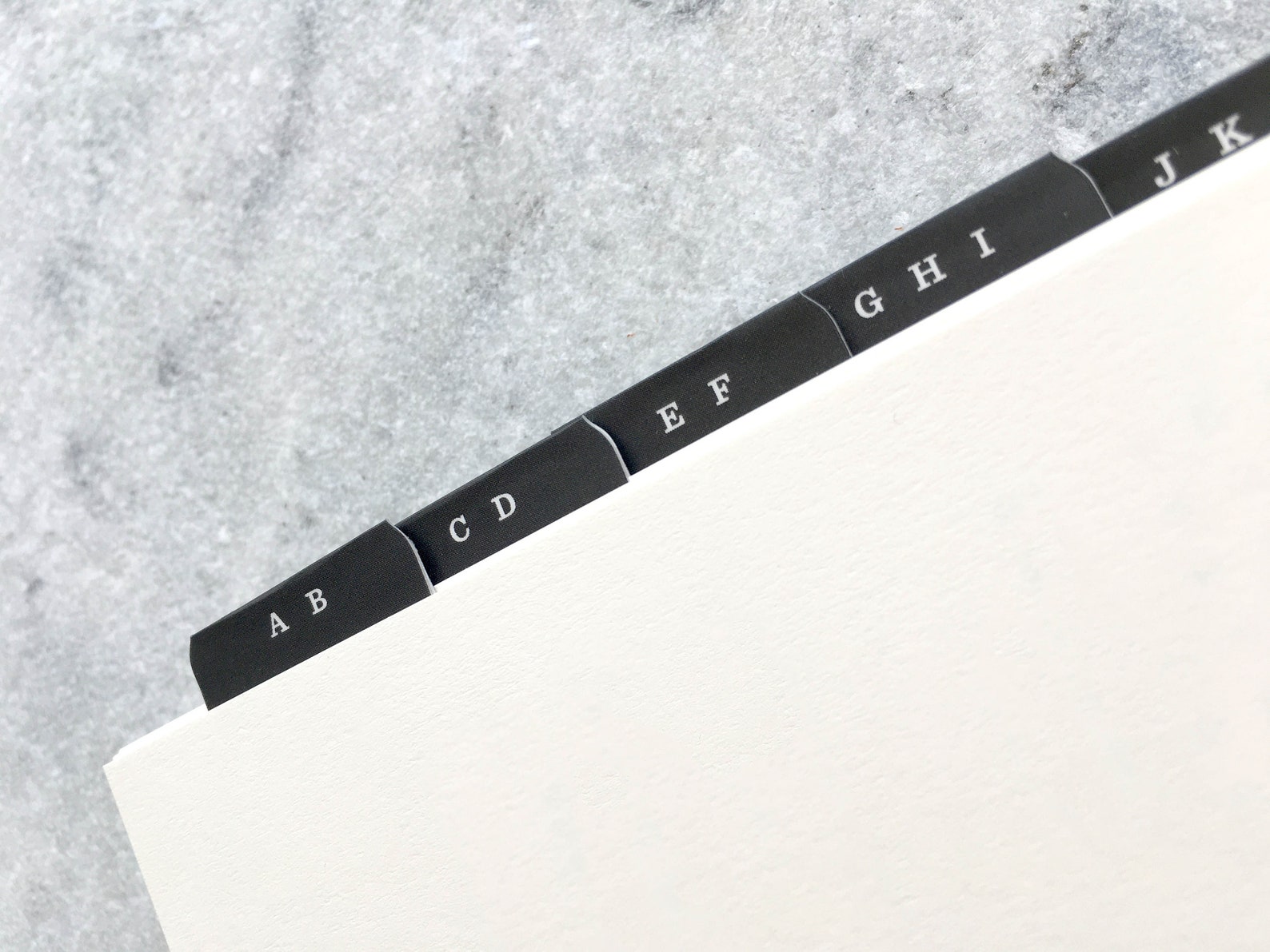 Address Book Tabs Set of 12 Password Book Dividers AZ Etsy