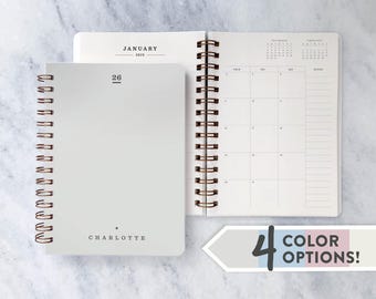 2026 planner | personalized planner 2026 | Custom weekly planner | wire bound daily planner | monthly planner, Soft Cover Organizer, Agenda
