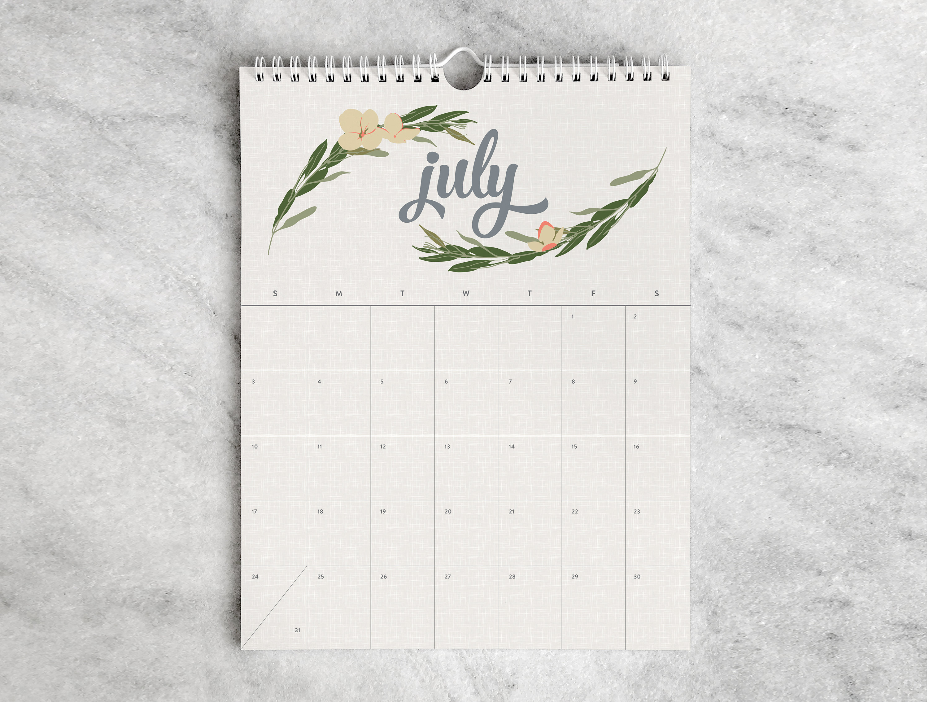 2022 Monthly Calendar Illustrated Wall Calendar 2022 2022 | Etsy