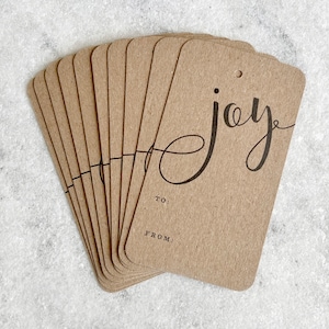 Set of 10 Christmas Gift Tags | Holiday Tags | Christmas Gift Tags, Gift Labels | Christmas Hang Tags | Card stock gift tags