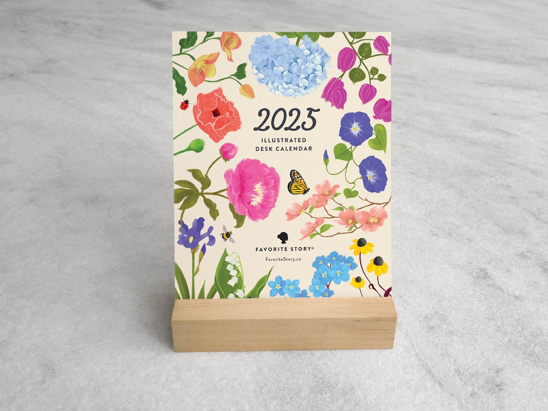 Botanical Desk Calendar 2025 2025 Desk Calendar Standing Calendar With