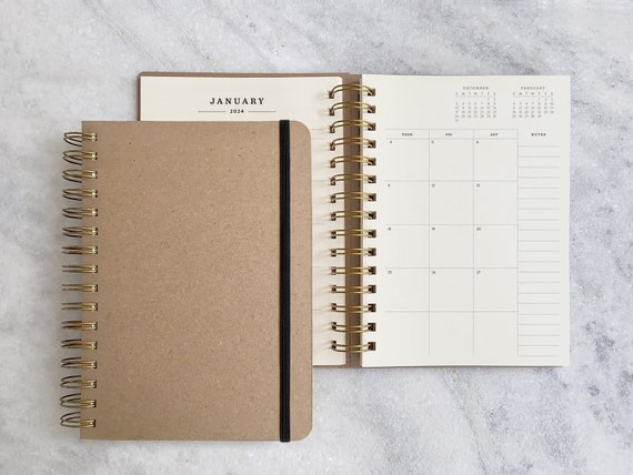 2024 Planner Planner 2024 Kraft Weekly Planner Personal Organizer