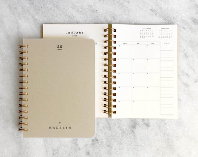 Custom 2026-2027 planner | personalized planner 2027 | weekly / daily / monthly organizer, agenda