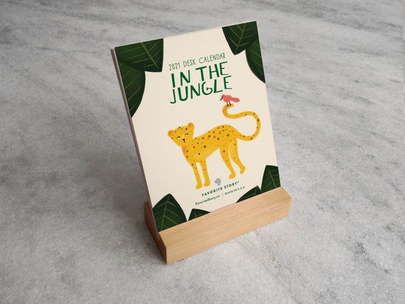 In The Jungle Desk Calendar 2021 2021 Desk Calendar Etsy crochet desk calendar 2021